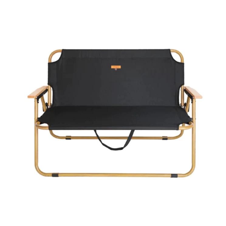 雙人座露營座椅 Chummy【綠色工場】雙人椅 摺疊椅 雙人折疊椅 鋁合金木紋把手