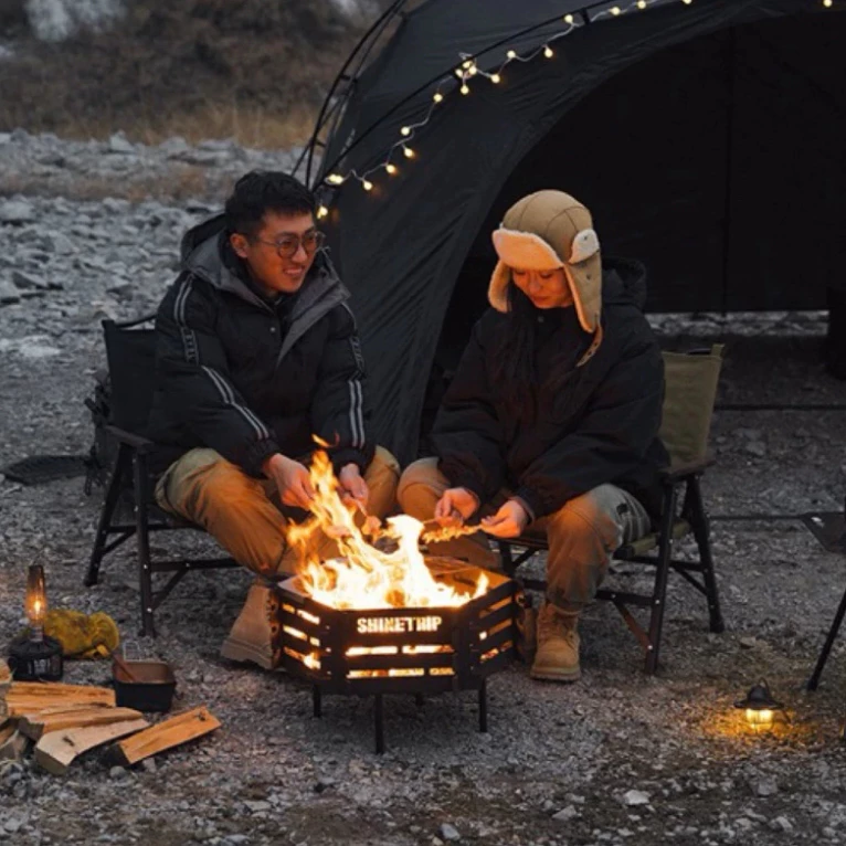 ShineTrip 山趣 熾焰焚火台【綠色工場】ST-05系列（附收納套）烤架 柴爐 柴燒爐 取暖爐 焚火台 焚火架