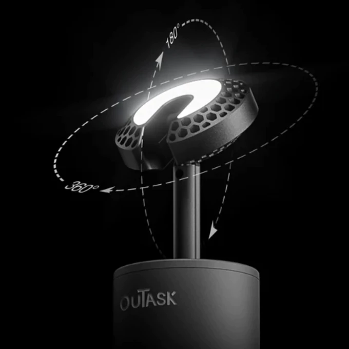 OUTASK｜戶外伸縮照明燈 <官方授權>【綠色工場】LED燈 手電筒 照明燈 露營燈 巨燈 伸縮燈 立柱燈 可磁吸防水