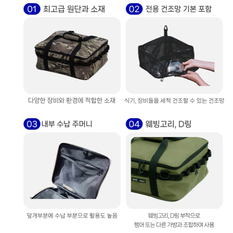 KINOX 餐廚大師裝備包【綠色工場】 IGT一單位包(瀝水袋+外袋) Camping Bowl Bag 收納袋 裝備袋