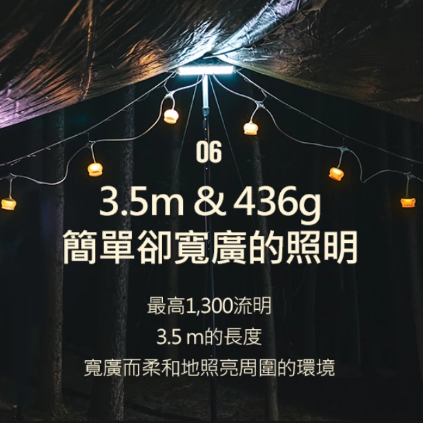 CLAYMORE CADENA UF5 串燈【綠色工場】露營燈串 LED燈泡串 掛燈 氣氛燈 附收納袋、矽膠燈罩