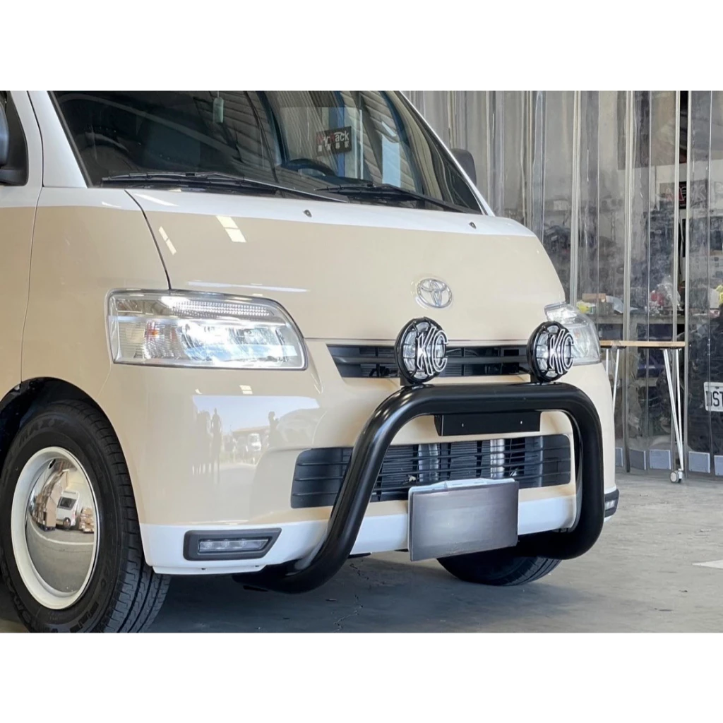 TOWN ACE 鋁合金前防撞桿【綠色工場】前保桿 下巴 保險桿 前護桿 管徑76mm 黑色