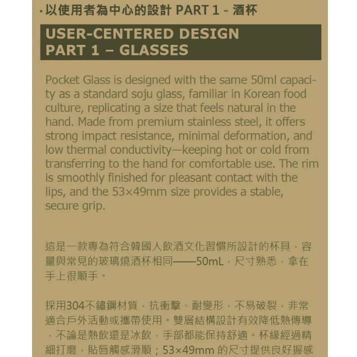 CARGO 酒杯50ML【綠色工場】一口酒杯 酒杯 子彈杯 烈酒杯 白酒杯 Shot Glass