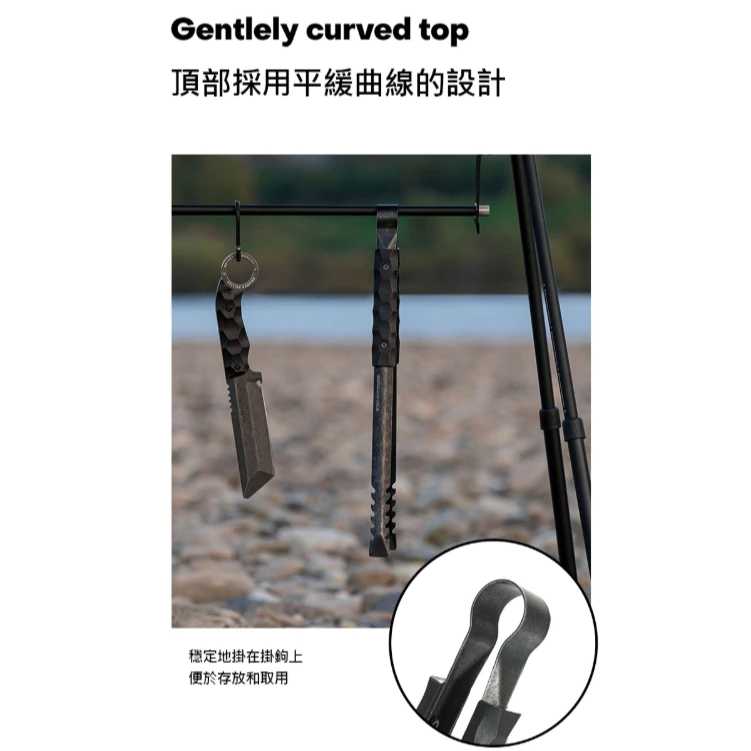 KZM 工業風不鏽鋼炭火夾【綠色工場】kazmi 不鏽鋼夾 防燙夾 木炭夾 焚火夾 炭火夾鉗