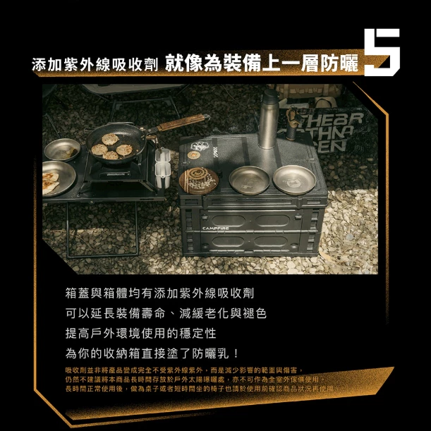 CAMPFIRE 戰壘折疊桌箱【綠色工場】收納箱 置物箱 摺疊箱 側開箱 工具箱 多功能箱 整理箱 裝備箱 可堆疊