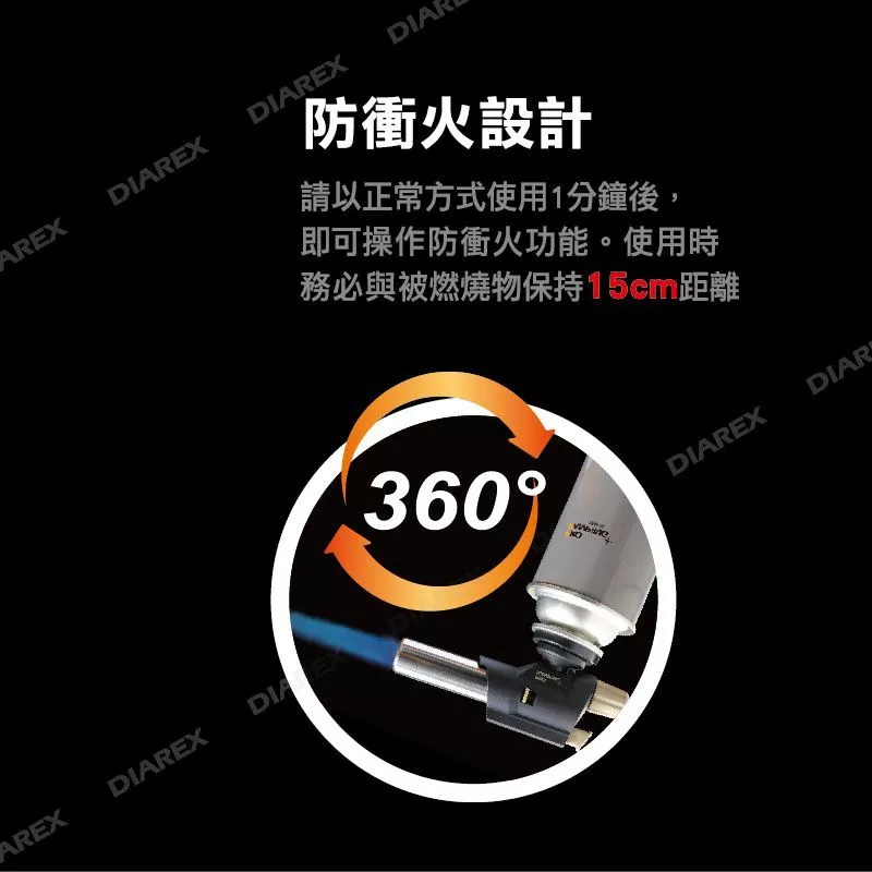 ProKamping 日式防衝火噴槍【綠色工場】瓦斯噴槍 打火機 火雞 賴打 防水電子點火 卡式瓦斯罐專用 噴燈