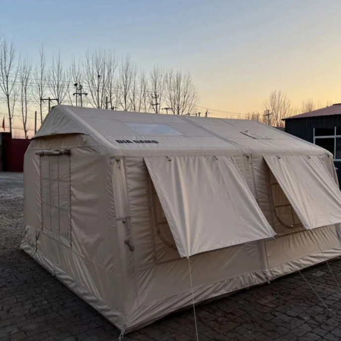 DIA DAMO 迪達蒙S13 PRO【綠色工場】科技棉充氣帳 TC棉 氣柱帳 台灣氣柱保固三年 露營帳篷 一房一廳