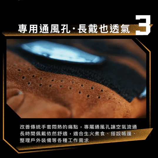 CAMPFIRE 鎧焰戶外皮手套【綠色工場】防燙手套 牛皮手套 隔熱手套 皮革手套 手套 隔熱套 露營手套 露營 野營