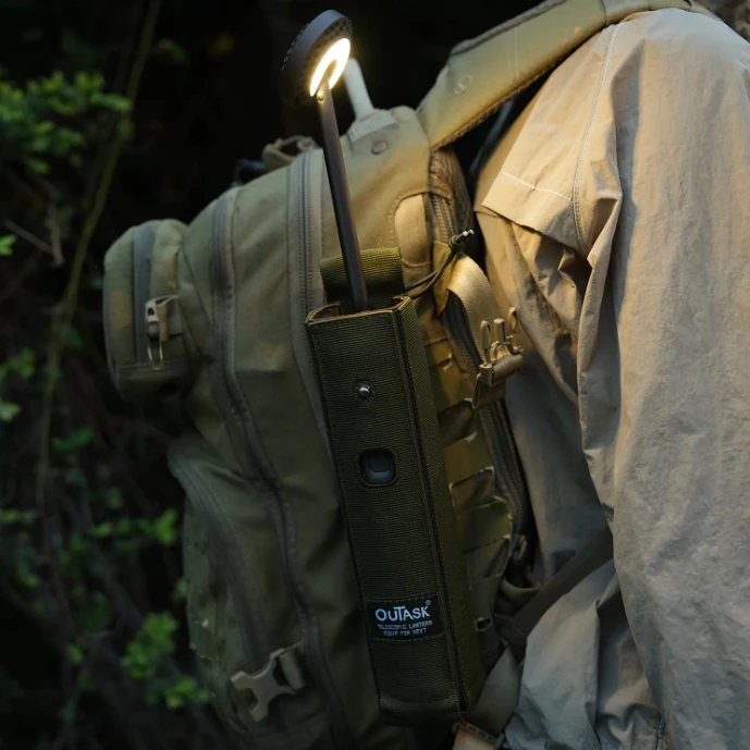 OUTASK｜伸縮燈收納包【綠色工場】原廠發行｜伸縮燈收納提袋 巨根收納袋