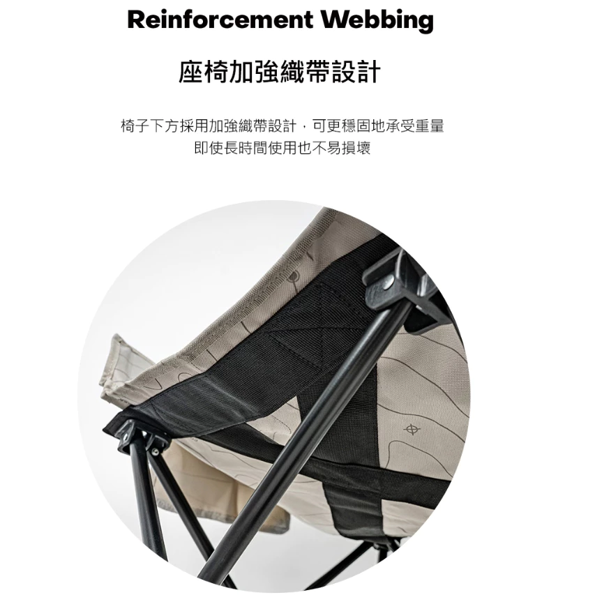 KZM 曲線休閒折疊椅【綠色工場】kazmi 露營椅 摺疊椅 月亮椅 便攜椅 休閒椅 戶外椅 附收納袋