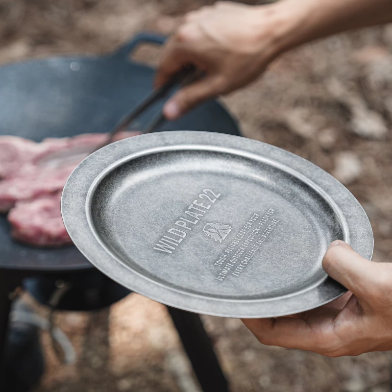 CARGO 直火餐盤【綠色工場】18/22cm 露營餐盤 露營餐盤 圓盤 露營盤 托盤 不鏽鋼盤 露營炊具 盤子