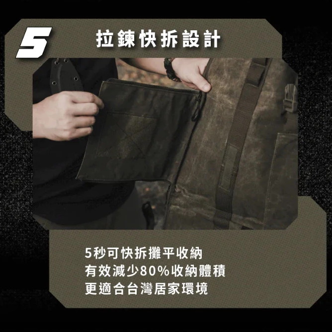 CAMPFIRE戰野上蠟帆布裝備袋【綠色工場】柴火收納包 木柴收納袋 柴火袋 柴薪袋 收納包 吊掛收納袋 置物袋 木柴袋