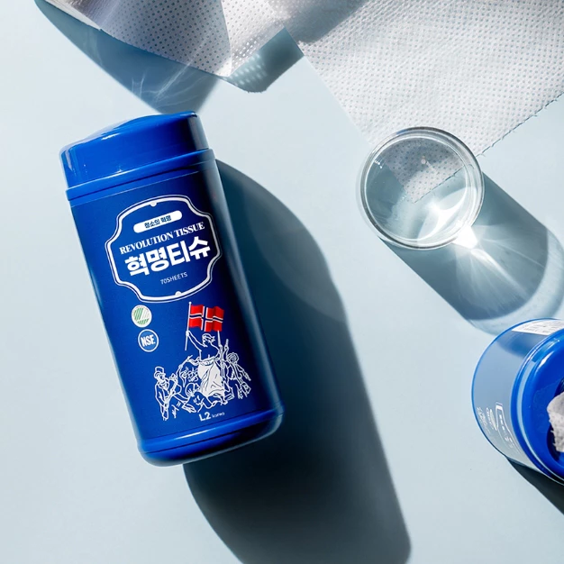 L2 Korea 革命清潔濕巾 【綠色工場】70張 濕紙巾 潔鍋巾 北歐原料 擦拭巾 濕巾 衛生巾