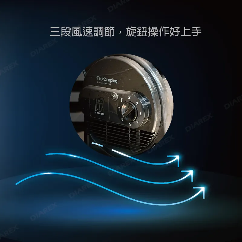 【Pro Kamping 領航家】 ZERO G 強力渦輪擺頭循環扇