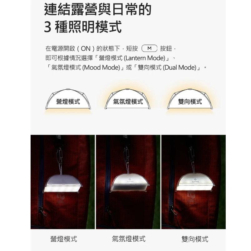 【CLAYMORE】 帳篷小夜燈