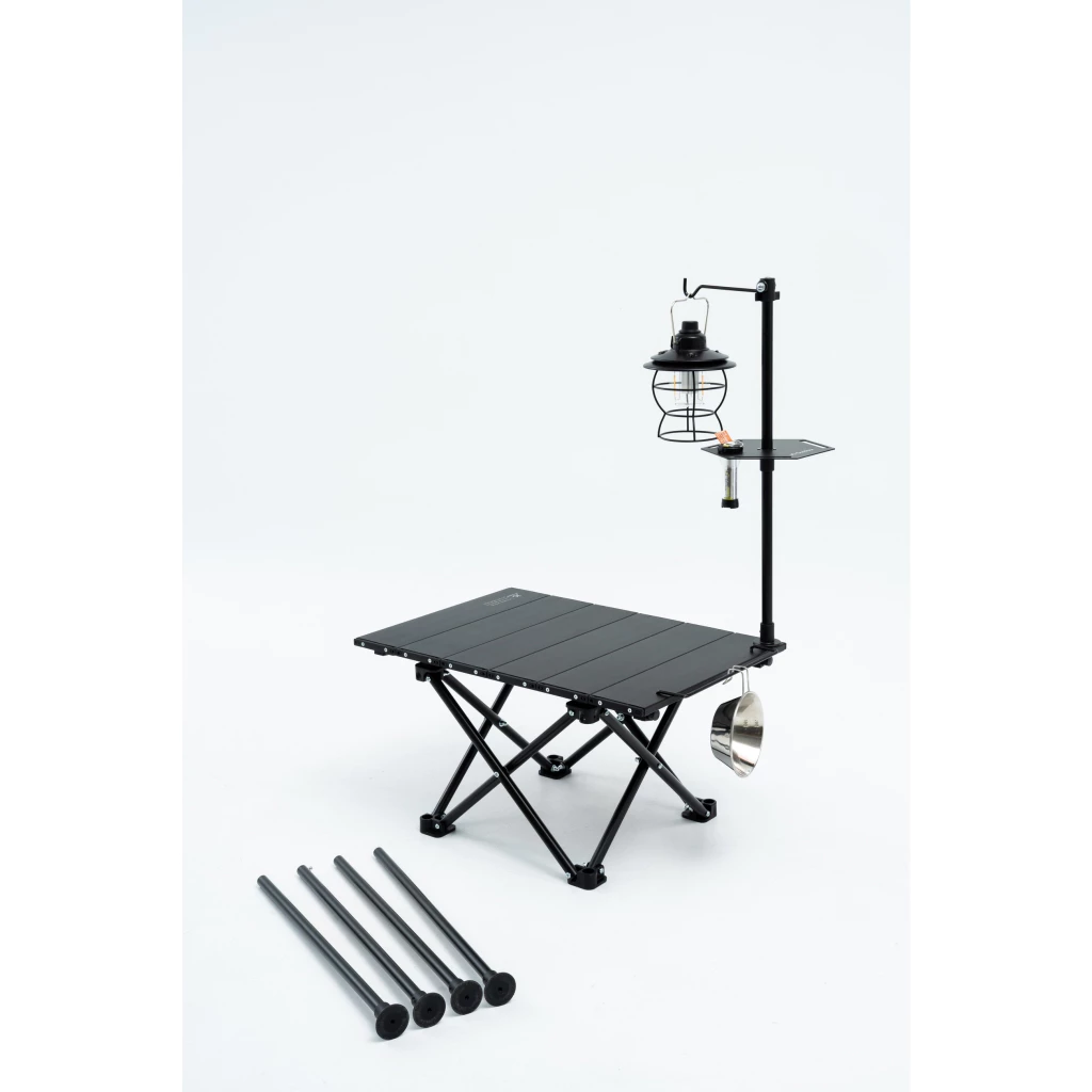 JG Mini Table 迷你桌【綠色工場】台灣製鋁合金蛋捲桌 鋁捲桌 露營桌 可拼接 附燈架、收納袋