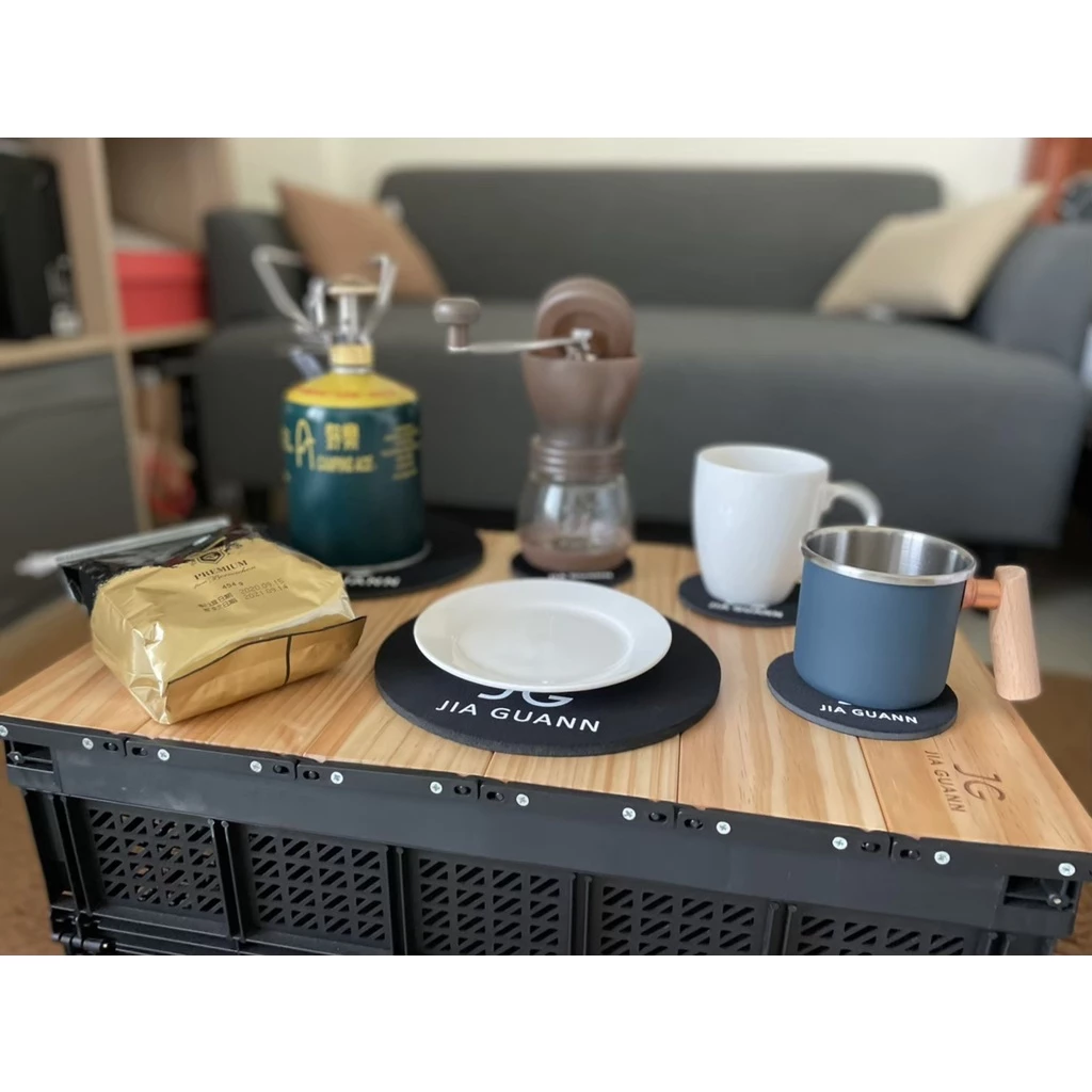 【綠色工場】JG Logo 杯墊、隔熱鍋墊 4片裝 鍋墊 隔熱墊 防滑墊 台灣製