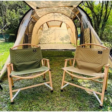 【綠色工場】OWL CAMP 居合椅 橡木胡桃 可拆骨架 最優坐露營椅 戶外椅 折疊椅 木椅 武椅 克米特椅 收納椅