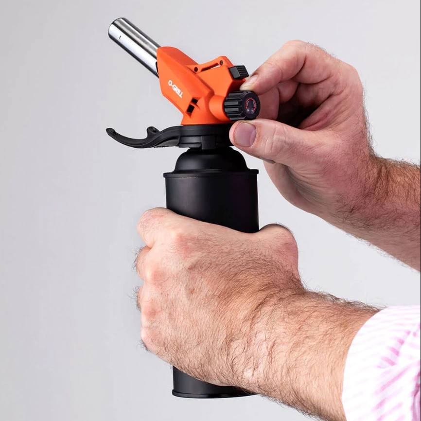 O-Grill 萬能炙燒瓦斯噴槍【綠色工場】GT-660A 打火機 火雞 賴打 防水電子點火 卡式瓦斯罐專用 1300度