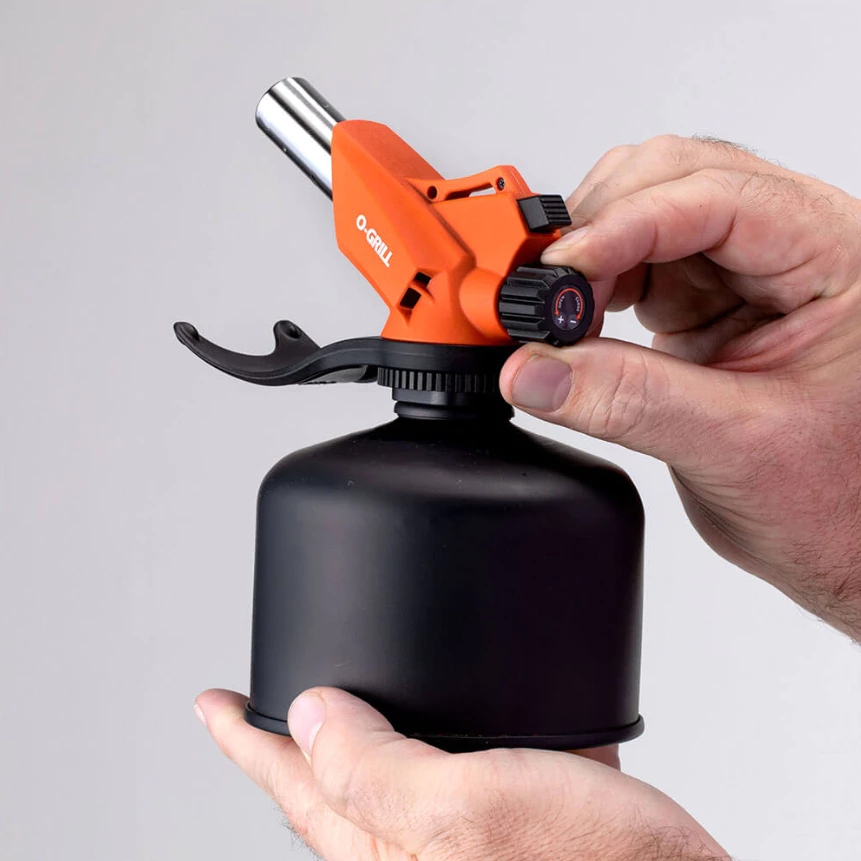 O-Grill 多功能瓦斯噴槍【綠色工場】GT-666E 高山瓦斯罐專用 火雞 打火機 賴打 防水電子點火 1300°C