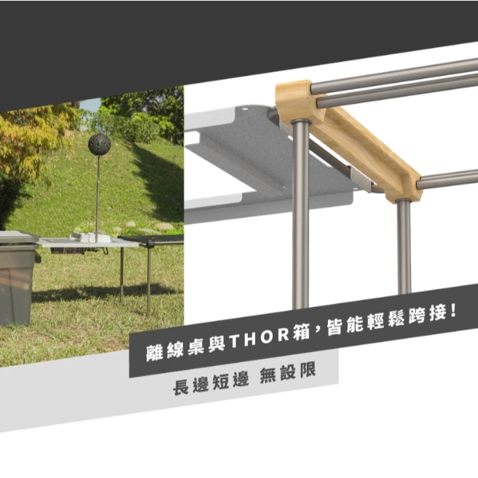 Offline 單位跨接板【綠色工場】一單位桌板 附桌腳x2 IGT 適用Thor箱 鐵桌板 可連接離線桌、Thor箱