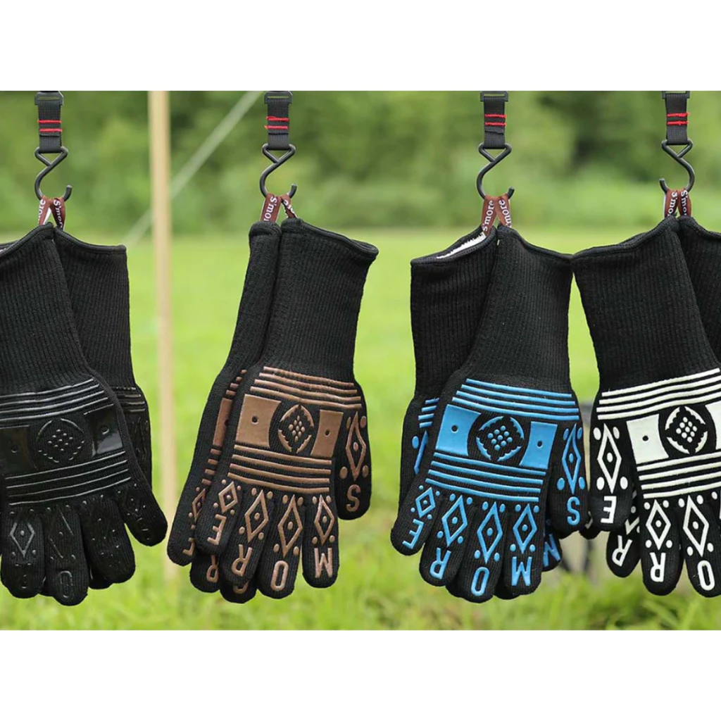 S’more 圖騰耐火手套【綠色工場】隔熱手套 工作手套 防火手套 最500°C耐熱性 防滑手套