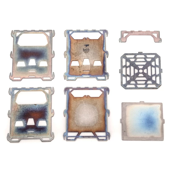 【綠色工場】鎧斯 Keith Ti2201 鈦合金戶外柴火爐 柴燒爐 登山爐 露營火爐 鈦金屬 露營 登山 野營 野炊