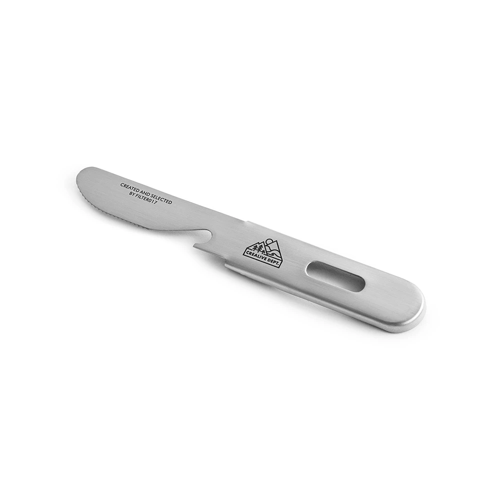 【綠色工場】Filter017 日本製不鏽鋼三合一餐具組 湯匙 叉子 刀子 刀叉組 304不銹鋼 登山餐具 野營餐具