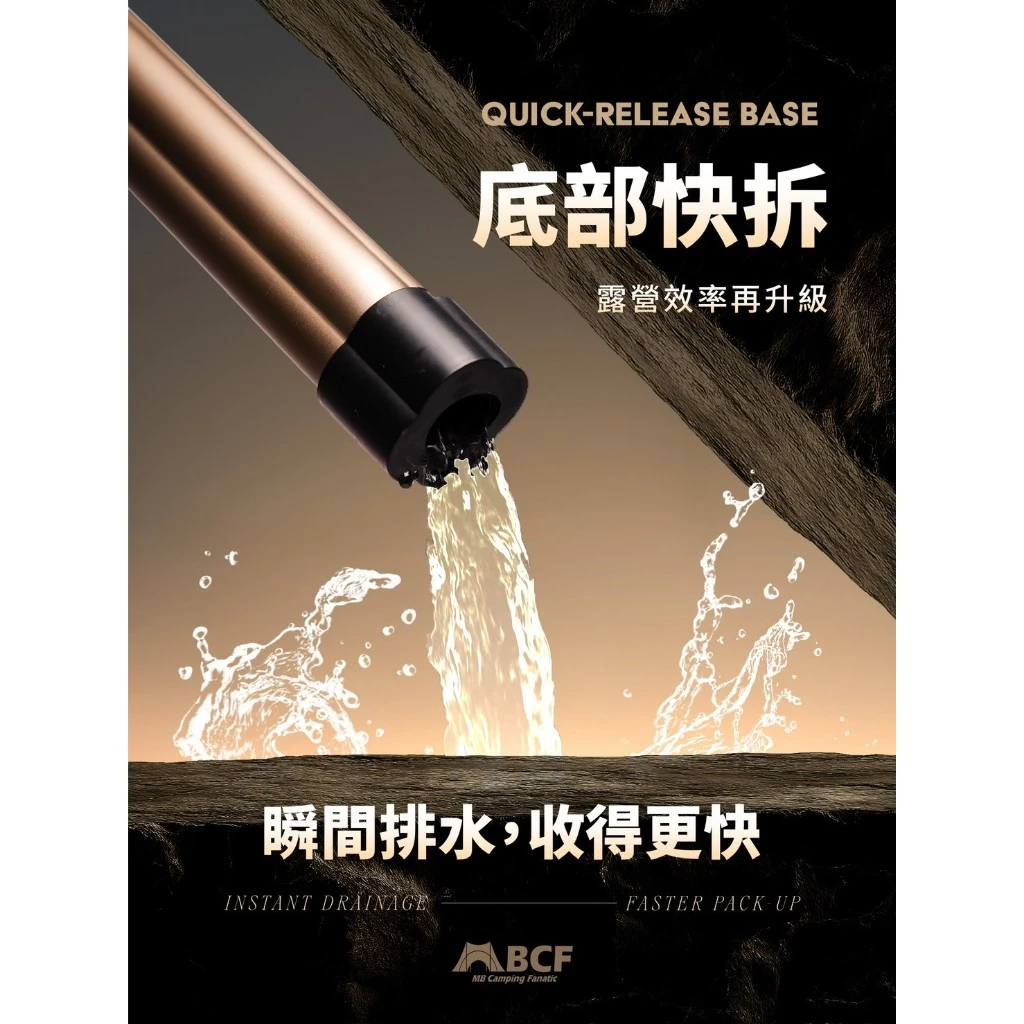 MBCF 梅花伸縮鋁合金營柱 三代【綠色工場】 280cm 梅花營柱 MB露營狂 天幕營柱 可伸縮 可調整長度 帳篷營柱