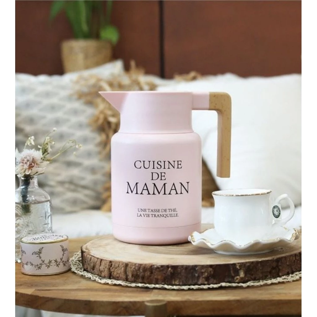 【綠色工場】 韓國熱銷Cuisine de maman 1500cc 保溫壼 熱水壺 茶壺 水壺 保溫 保溫瓶 露營