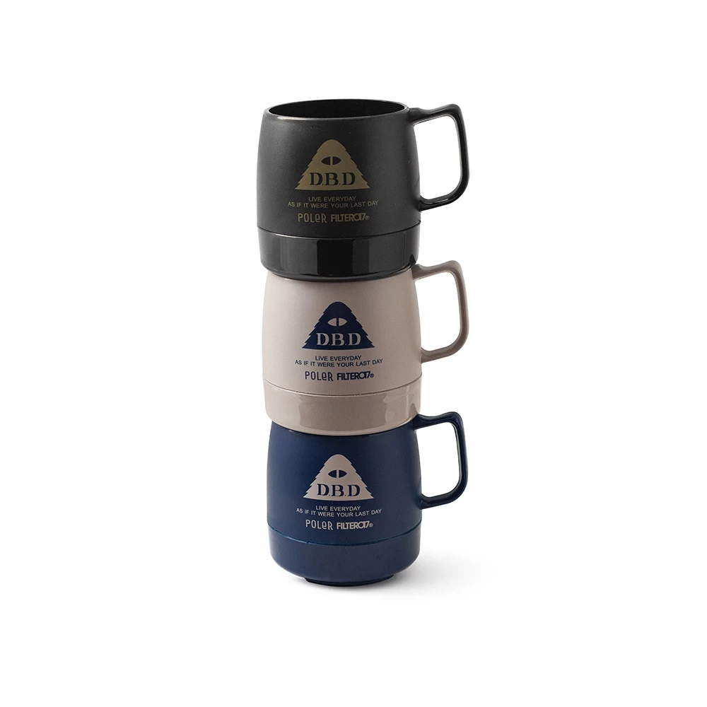 【綠色工場】Filter017® X POLeR® D.B.D Logo Dinex® 可層疊戶外保溫提耳杯 馬克杯