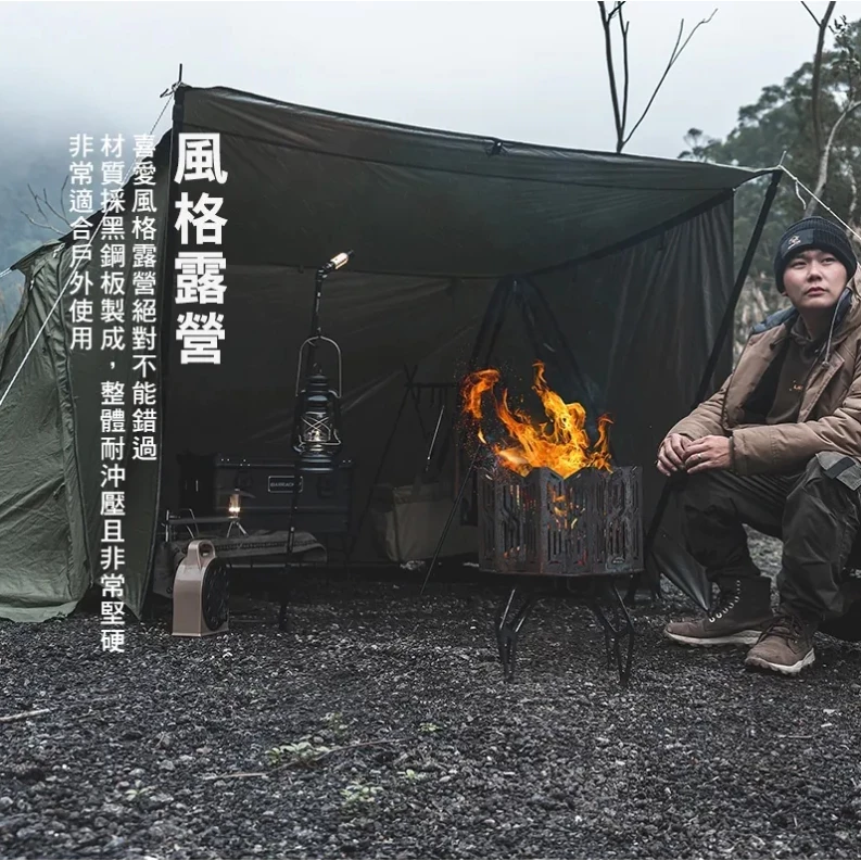 【綠色工場】TKS 曜日 焚火台 TKS-GG01 柴火爐 烤架 柴爐 柴燒爐 取暖爐 焚火台 焚火