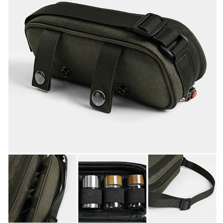 KAZMI KZM 工業風玻璃調味罐組 S/M【綠色工場】調味料組 收納袋 置物袋 附研磨器、玻璃調味罐