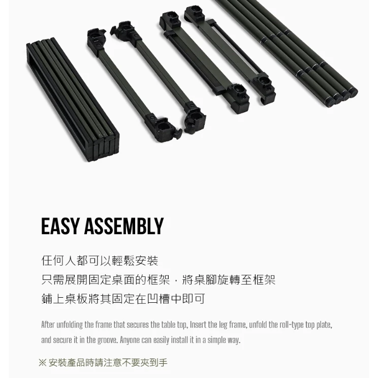 KAZMI KZM 工業風輕量蛋捲桌【綠色工場】露營桌 鋁合金桌 摺疊收納 附收納袋 摺疊桌