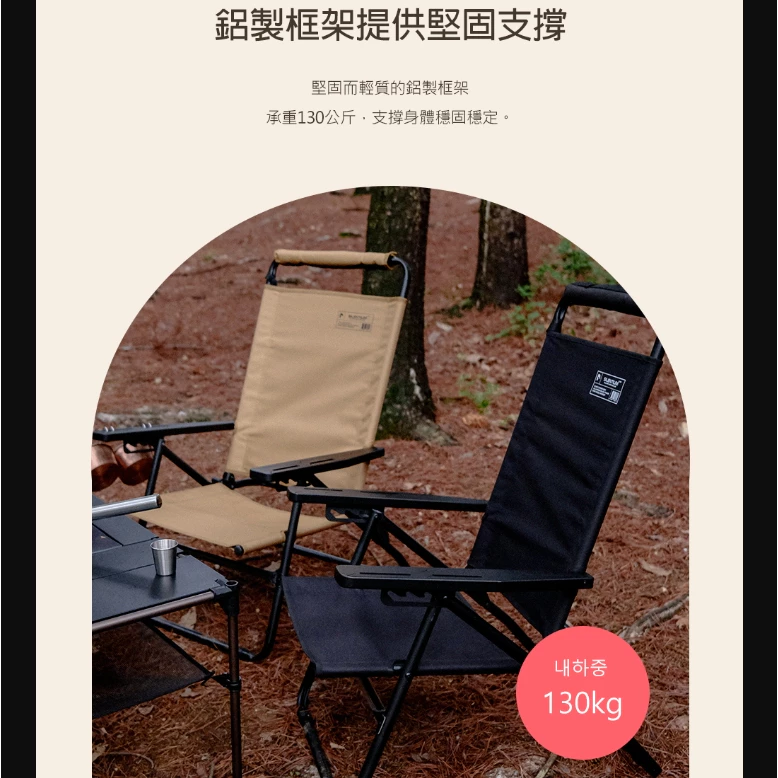 POLARIS北極星 X1 LOW 四段折疊露營椅【綠色工場】露營低座高背椅 摺疊椅 大川椅 可調整椅背 附收納袋