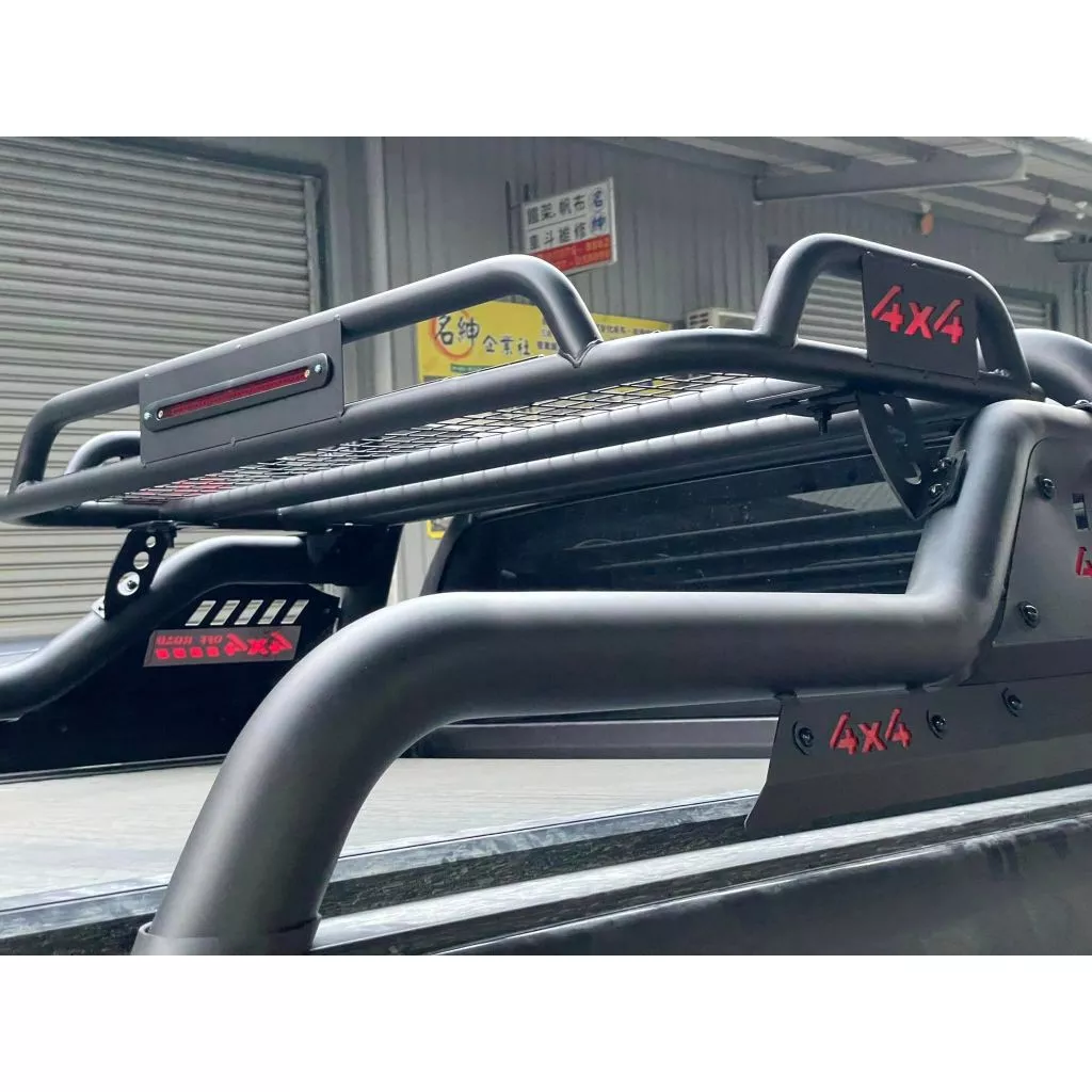 皮卡改裝全配組 捲簾+防滾架+置物盤+後斗保護飾板【綠色工場】pickup改裝 越野改裝 防滾籠 貨車改裝