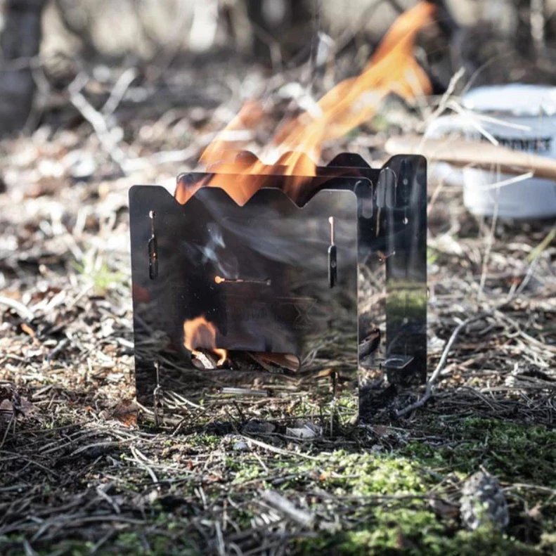 Petromax 不鏽鋼輕量柴爐 【綠色工場】輕便好攜帶 戶外火爐 暖爐 登山爐 升火爐 炊煮爐 野炊 附收納袋