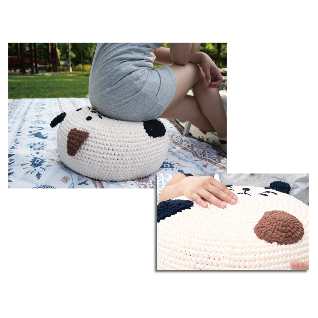 Metsä 米特薩| 充氣圓墊針織座墊套【綠色工場】雲朵小圓墊專用 椅套 針織 可DIY針縫 可機洗