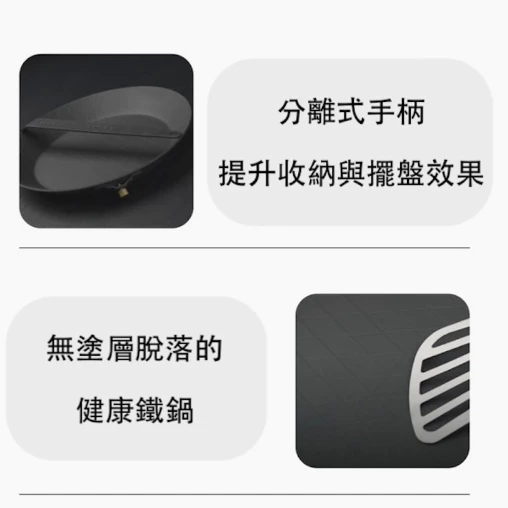 800°C 可拆式手把長柄平底鐵鍋 28cm【綠色工場】鑄鐵鍋 煎鍋 鐵鍋 平底鍋 烤盤 單柄煎鍋