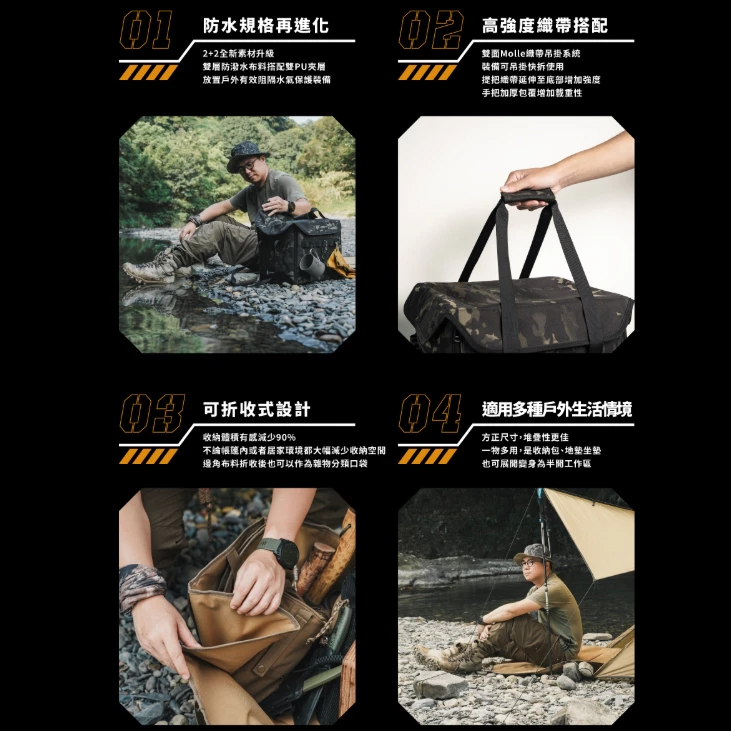 CAMPFIRE 戰壘兩用收納包【綠色工場】收納袋 木柴收納包 伐木袋 防潑水收納袋 置物袋 裝備袋