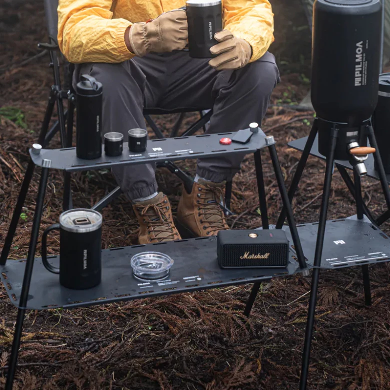 PILMOA 雙層置物架【綠色工場】置物層架 雙層架 鋁合金層架 層板架 層架 附收納袋 可拼接延伸