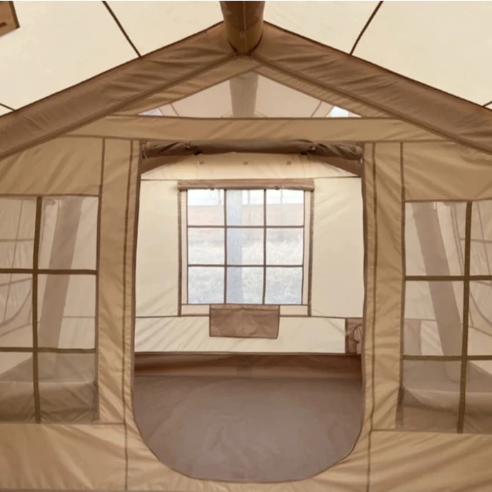 DIA DAMO 迪達蒙S13 PRO【綠色工場】科技棉充氣帳 TC棉 氣柱帳 台灣氣柱保固三年 露營帳篷 一房一廳