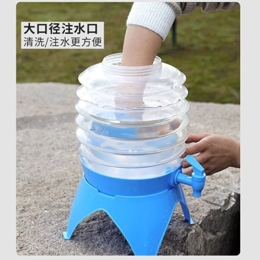 折疊伸縮水桶 5.5L【綠色工場】摺疊水桶 儲水桶 摺疊水桶 儲水桶 水桶 便攜水桶