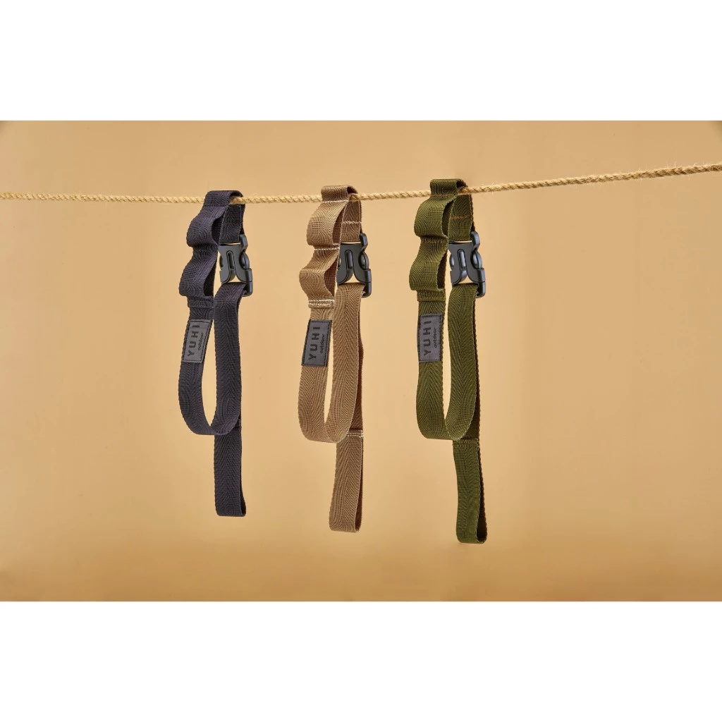 YUHI 氣柱綁帶【綠色工場】橙光 充氣帳專用 多功能綁帶 吊掛織帶 掛物織帶 吊掛繩 掛物繩 戰術織帶 黑色/軍綠/沙