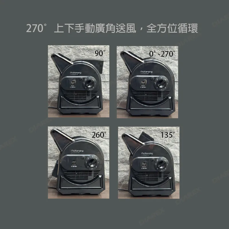 【Pro Kamping 領航家】 ZERO G 強力渦輪擺頭循環扇