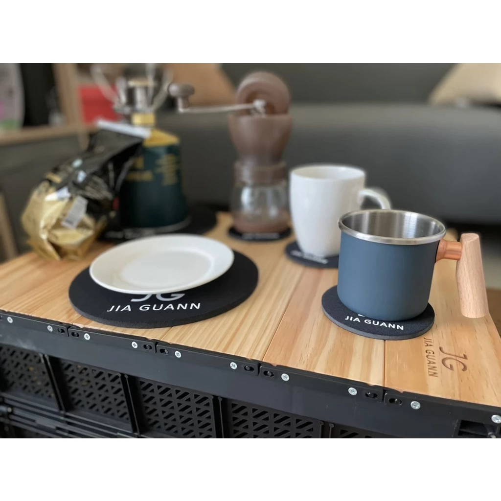 【綠色工場】JG Logo 杯墊、隔熱鍋墊 4片裝 鍋墊 隔熱墊 防滑墊 台灣製