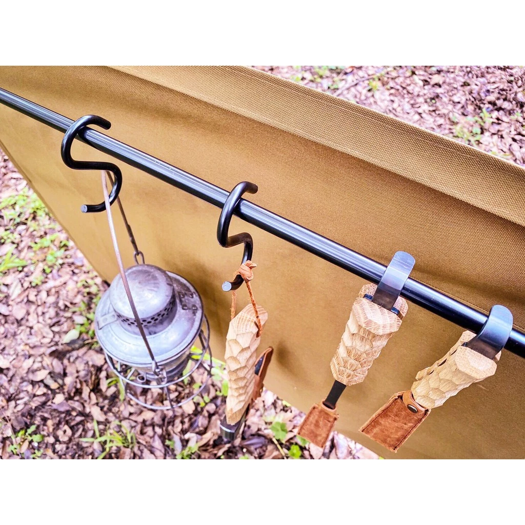 【綠色工場】附月掛組 鐵 鉄 Iron Work 鐵陣幕 軍風露營 擋風布 露營佈置 美學 掛架 戶外野餐