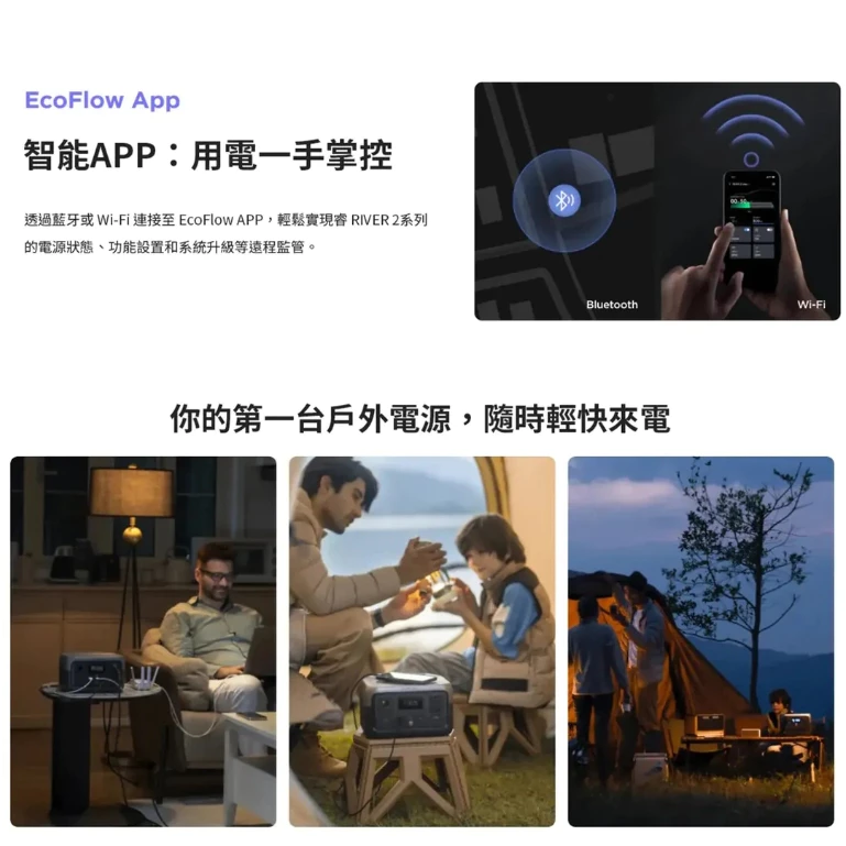 EcoFlow RIVER 2 儲能電源【綠色工場】公司貨保固五年 行動電源 磷酸鋰鐵電池 行動電池 電力站