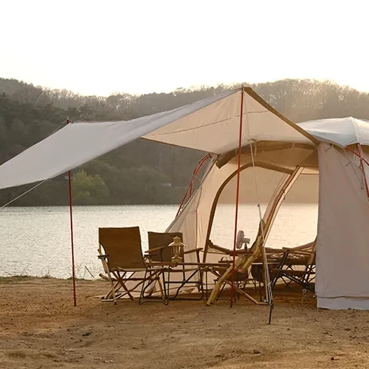 POLARIS北極星 TAURUS Beta 金牛座帳篷【綠色工場】別墅帳 一房一廳 四季帳 露營帳篷 四人帳 黑膠頂布