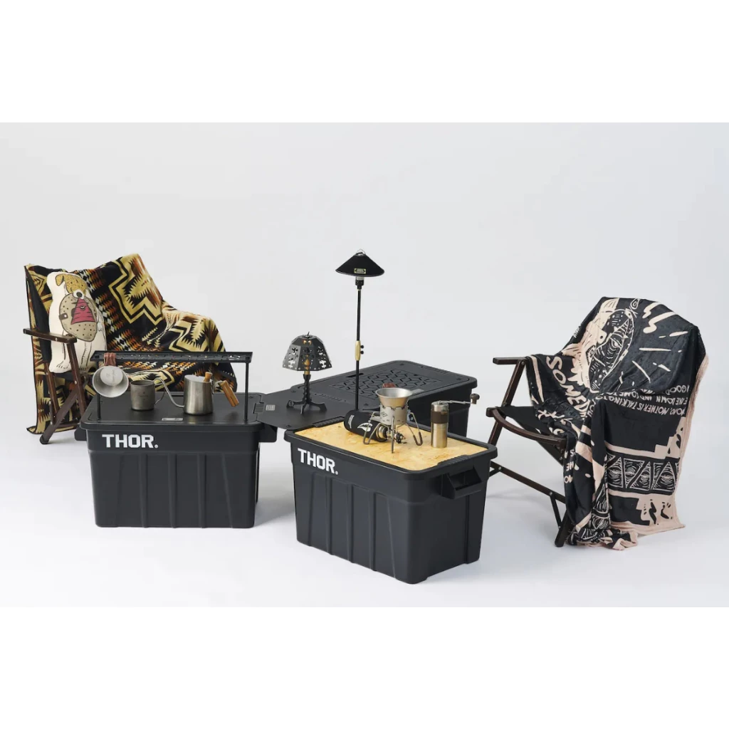 地域仕事 HAMMER套組（Thor收納箱專用）【綠色工場】Territory-Task 收納箱桌板 黑化桌板